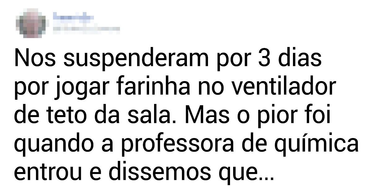 20 Pessoas lembram as razões pelas quais foram punidas na escola 20 Pessoas lembram as razões pelas quais foram punidas na escola