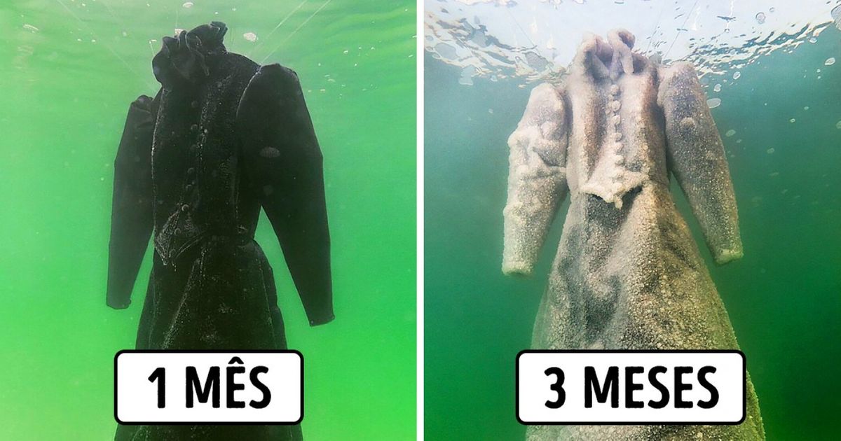 Artista mergulha objetos antigos no Mar Morto por 3 meses e os transforma em arte Artista mergulha objetos antigos no Mar Morto por 3 meses e os transforma em arte