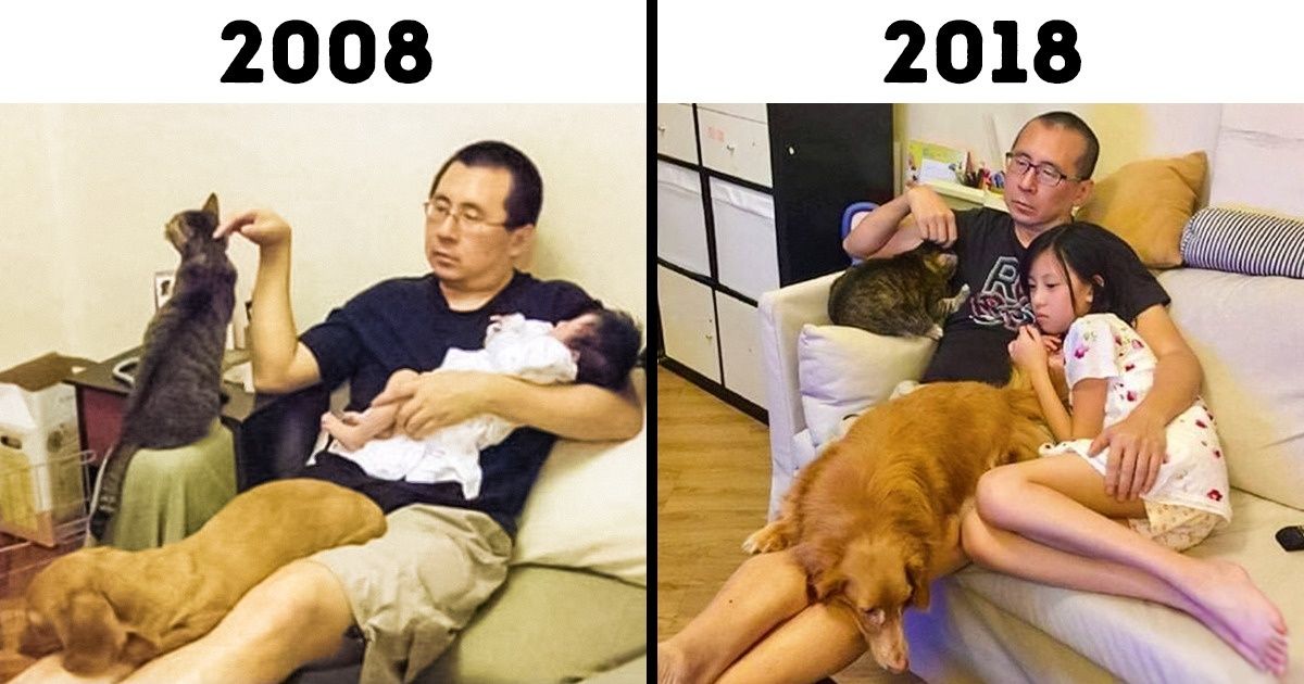 19 Fotos de ’antes e depois’ que mostram a passagem do tempo