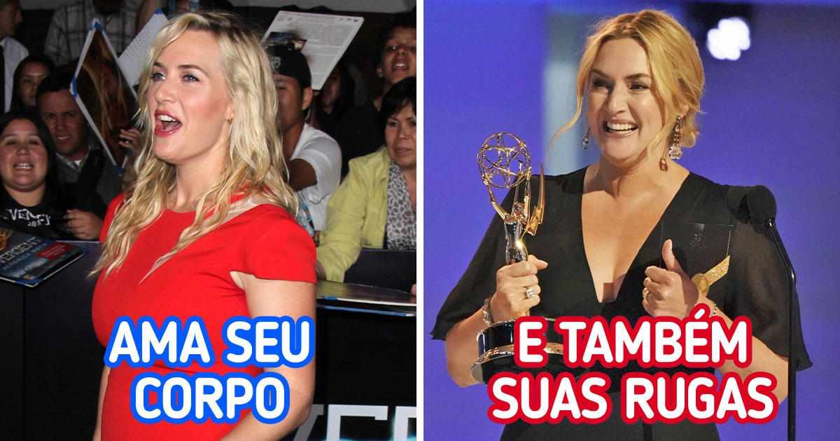 Por amar suas curvas, Kate Winslet rompeu com a expectativa de perfeição hollywoodiana