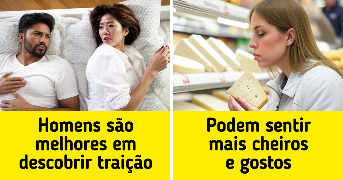 9 Diferenças entre homens e mulheres que já desconfiávamos e a ciência comprovou 9 Diferenças entre homens e mulheres que já desconfiávamos e a ciência comprovou