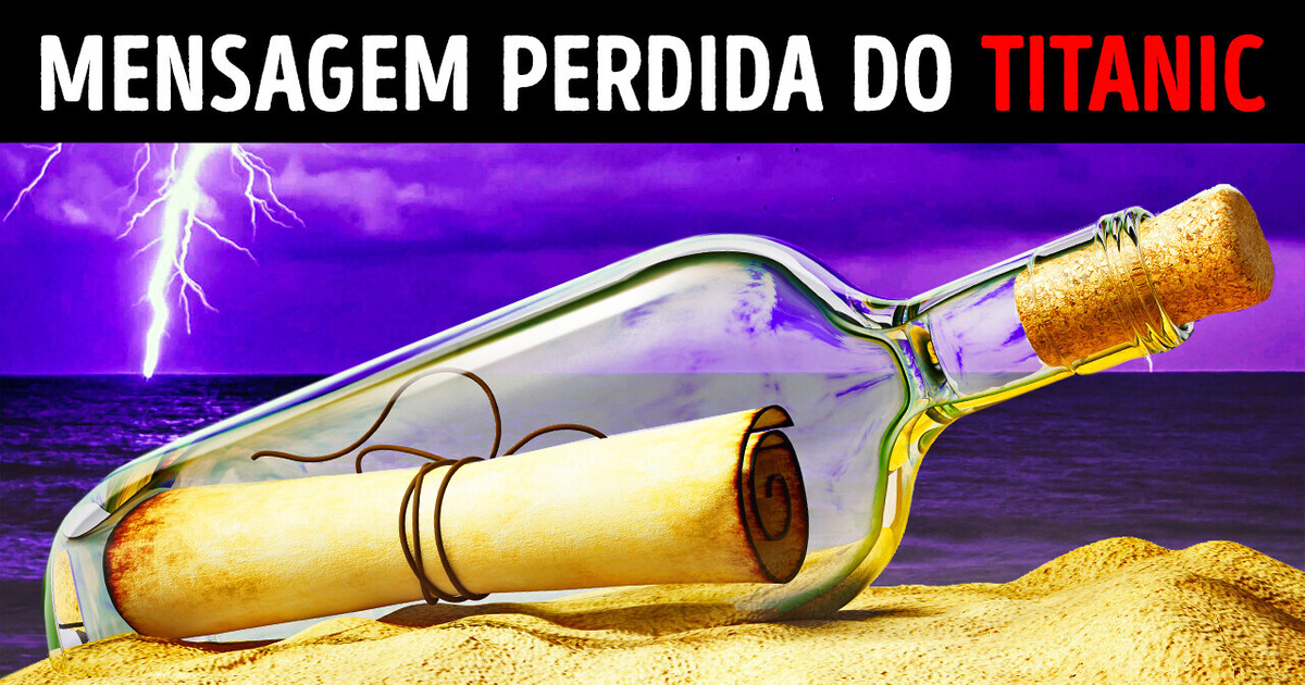 Mensagem dentro de garrafa, que parece ter sido jogada do Titanic, deixou especialistas perplexos Mensagem dentro de garrafa, que parece ter sido jogada do Titanic, deixou especialistas perplexos