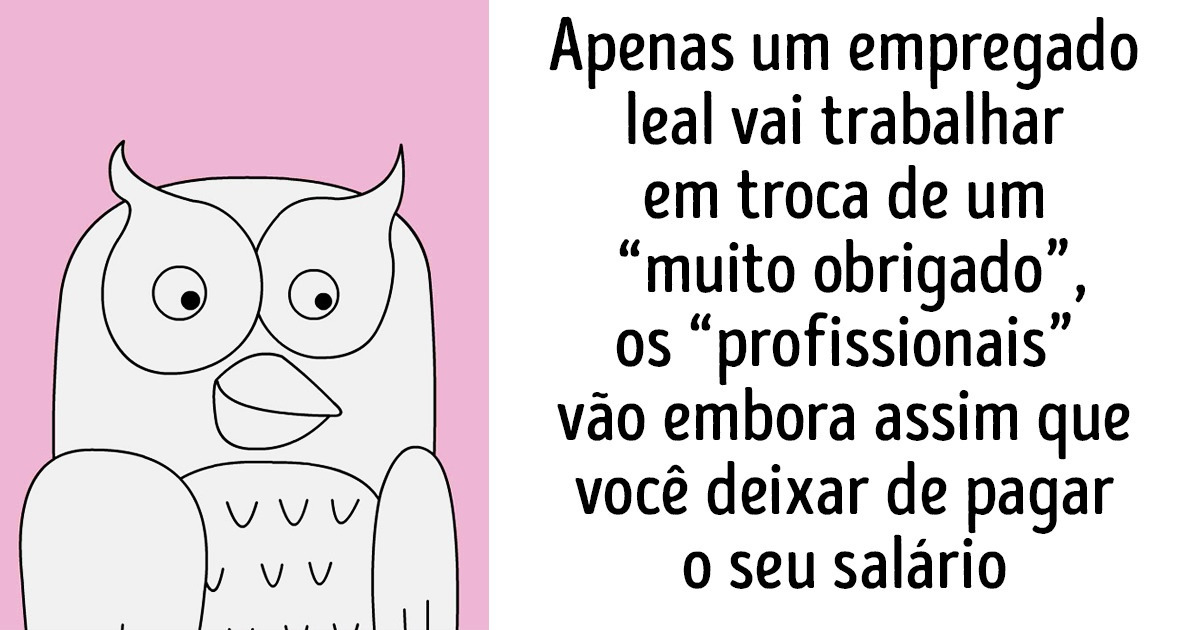 Artista desenha quadrinhos irônicos sobre Coruja, o gerente eficiente Artista desenha quadrinhos irônicos sobre Coruja, o gerente eficiente
