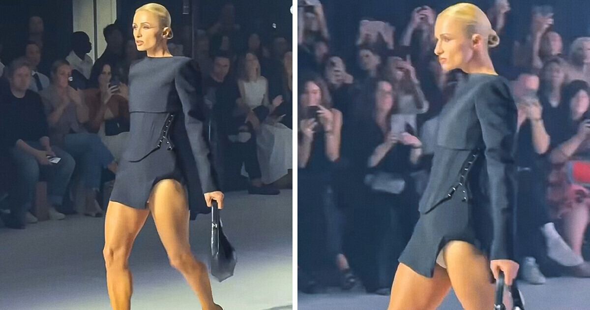 Paris Hilton está sendo ridicularizada por seu desfile na passarela, mas algumas pessoas a elogiaram