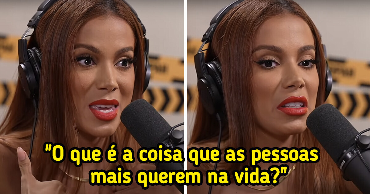 Anitta desconcerta apresentador ao dar uma verdadeira lição de vida