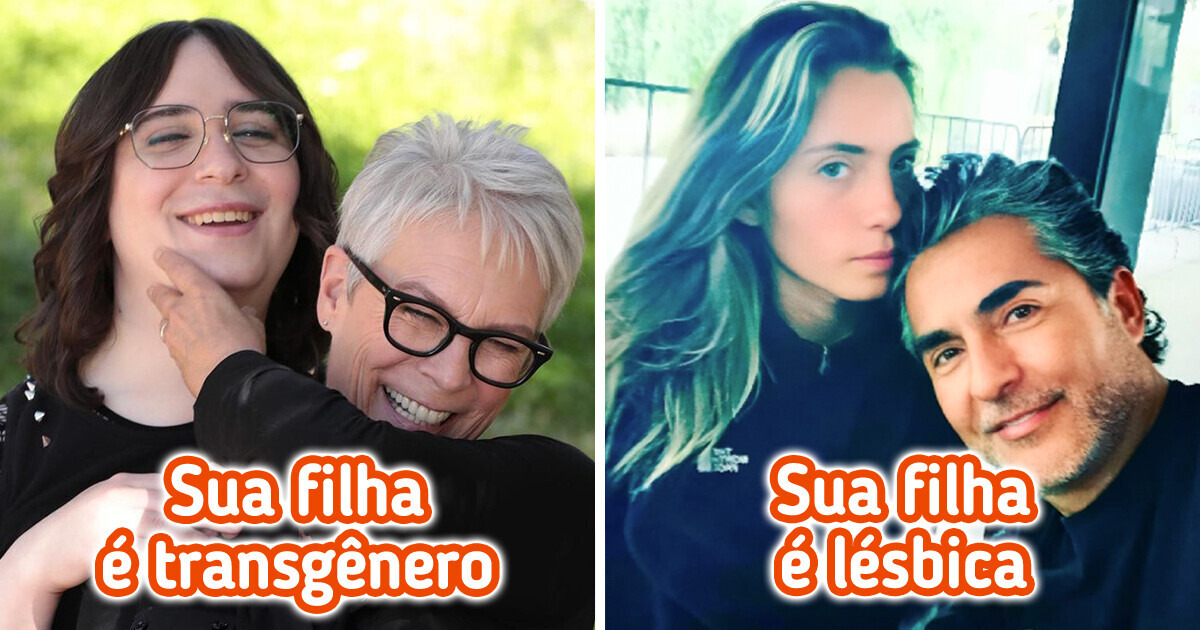 12 Famosos que celebram a vida de seus filhos LGBTQIAPN+ com orgulho 12 Famosos que celebram a vida de seus filhos LGBTQIAPN+ com orgulho
