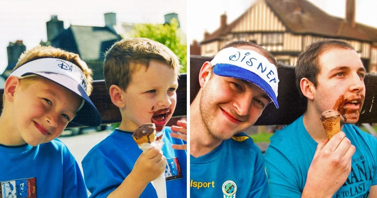 23 Tentativas divertidas de recriar fotos antigas de família