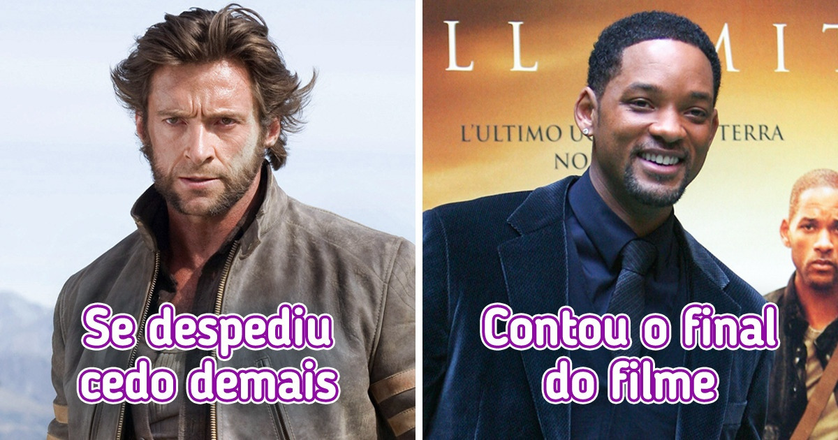 13 Vezes em que os famosos arruinaram partes importantes de filmes e séries