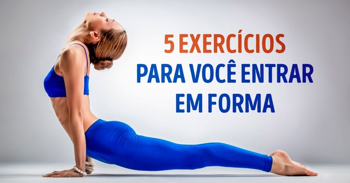 5 exercícios para entrar em forma depois das férias