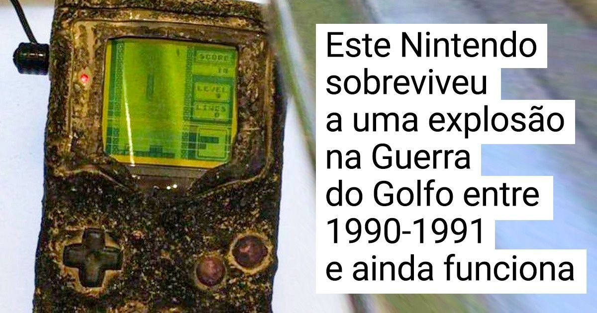 Game Boy que sobreviveu à Guerra do Golfo ainda funciona Não há dúvidas de  que a