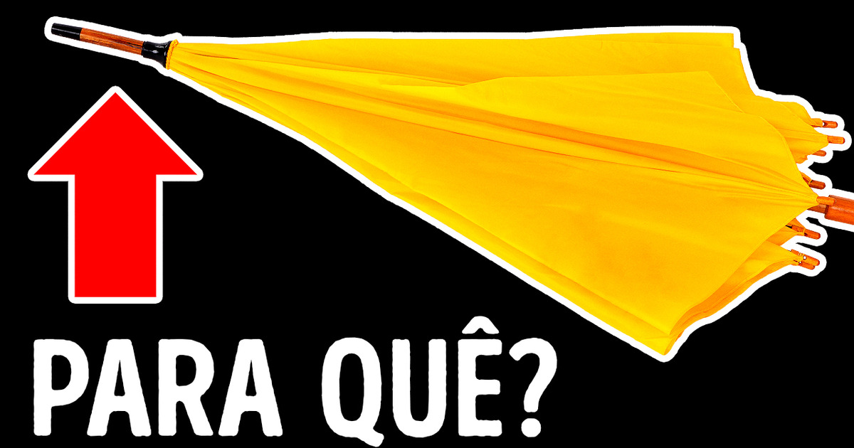 Por que os guarda-chuvas têm uma ponta pontiaguda + 19 propósitos ocultos que apenas 1% sabe