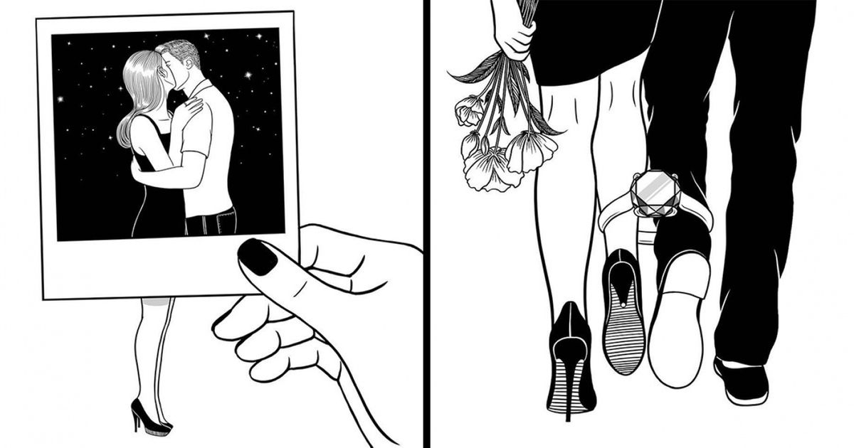 Coreano cria ilustrações sobre as dificuldades do amor