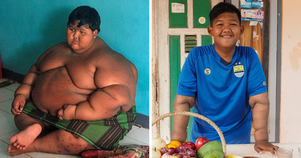 Um menino que já foi a criança mais pesada do mundo prova que não há objetivo que não possa ser alcançado Um menino que já foi a criança mais pesada do mundo prova que não há objetivo que não possa ser alcançado