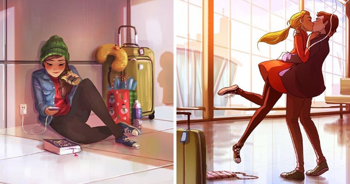 Ilustrações de artistas do mundo inteiro mostram o que é felicidade Ilustrações de artistas do mundo inteiro mostram o que é felicidade