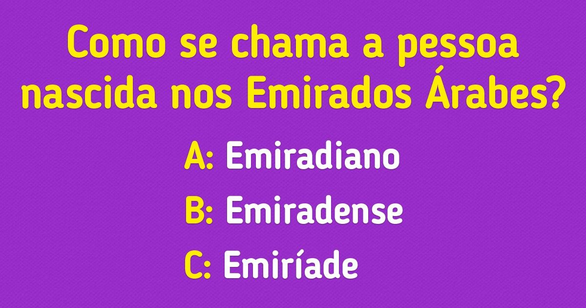 Teste: Verifique seus conhecimentos de cultura geral respondendo a estas 19 perguntas
