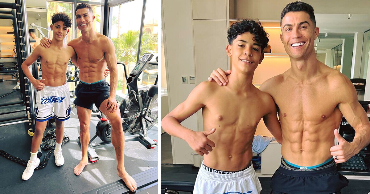 O doce momento entre pai e filho de Cristiano Ronaldo chamou a atenção por um detalhe incomum O doce momento entre pai e filho de Cristiano Ronaldo chamou a atenção por um detalhe incomum