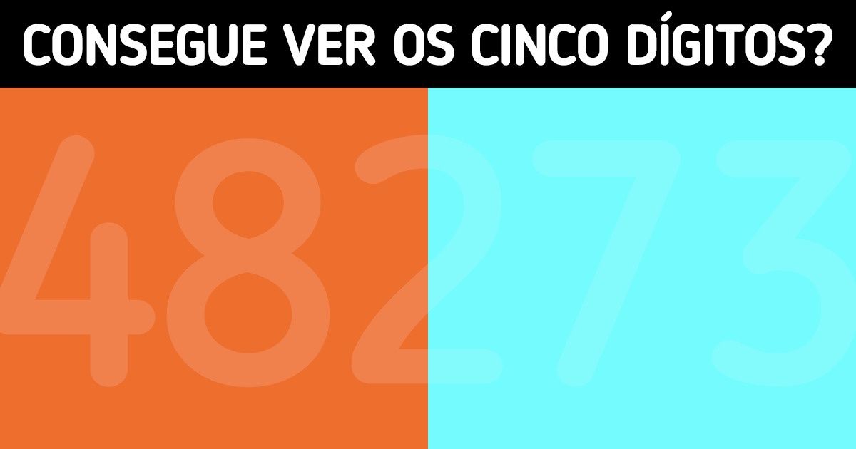 Teste: treine a sua visão e tente encontrar os números nestas 15 imagens