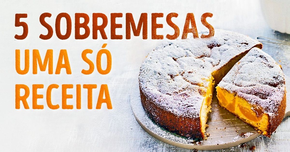 5 sobremesas rápidas e fáceis em uma só receita