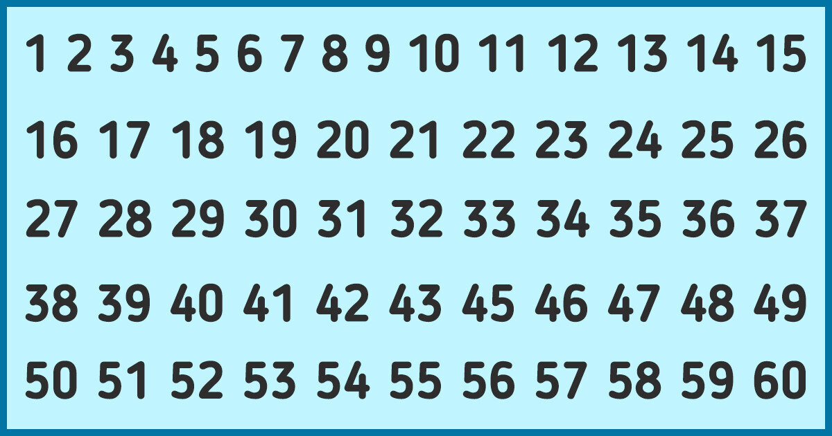 Você consegue descobrir que número falta em apenas 5 segundos? Tente resolver esses 10 enigmas
