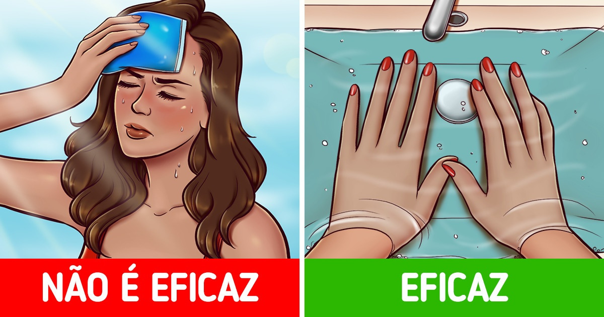 7 Métodos caseiros para combater o calor e esfriar o seu corpo em dias quentes 7 Métodos caseiros para combater o calor e esfriar o seu corpo em dias quentes