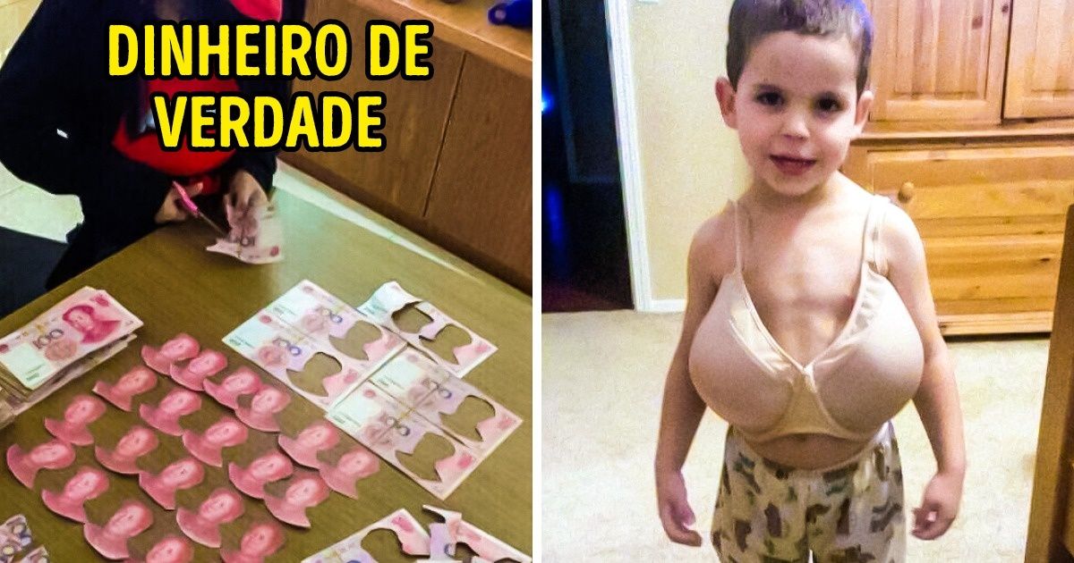 Fotos que comprovam: crianças são uma fonte infinita de diversão
