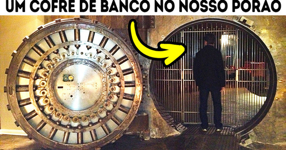 Um cofre no porão e outras coisas estranhas encontradas em casas