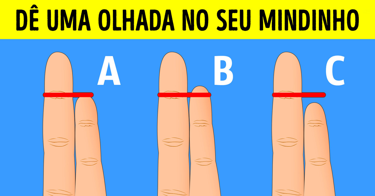 A forma dos dedos determina seu tipo de personalidade e riscos à saúde