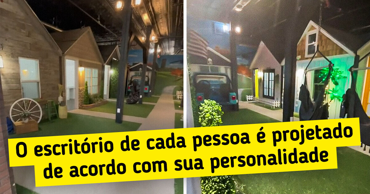 Chefe mandou fazer uma casinha para cada funcionário trabalhar e a internet amou!