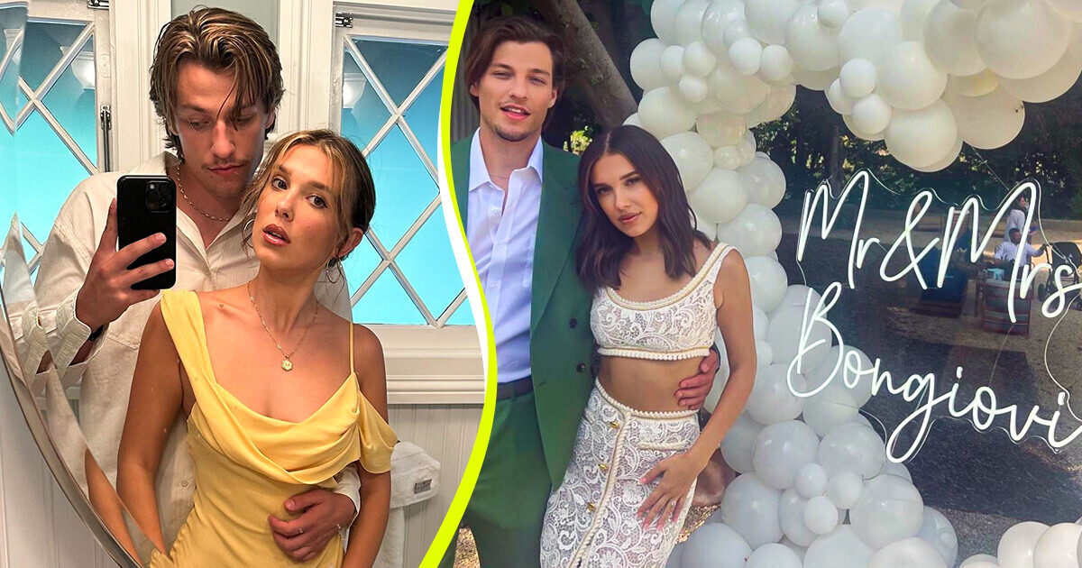 Millie Bobby Brown e Jake Bongiovi se casam em segredo e revelam detalhes do grande dia