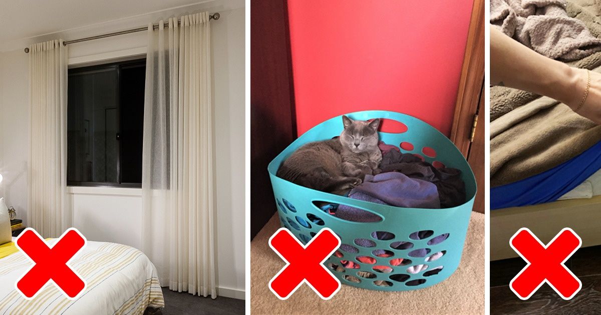 14 Coisas que devem ser evitadas na hora de decorar o quarto para ter um maior conforto