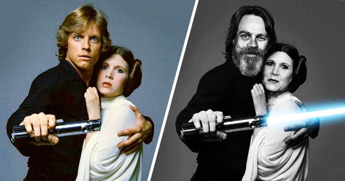 Os atores de Star Wars antes e depois