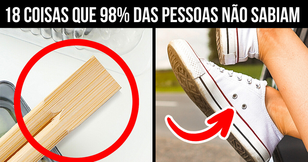 Por que os hashis são unidos e mais de 15 características ocultas de coisas do dia a dia