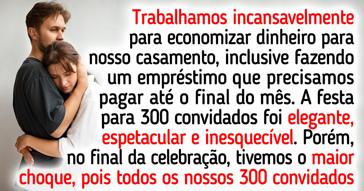 O comportamento dos nossos convidados arruinou nossa lua de mel O comportamento dos nossos convidados arruinou nossa lua de mel