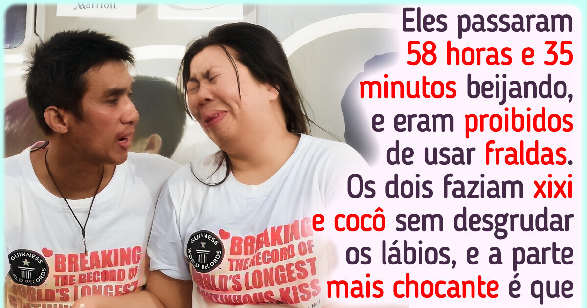As razões perturbadoras pelas quais o Livro dos Recordes barrou o desafio do beijo mais longo do mundo