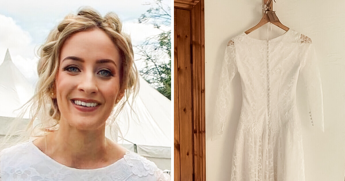 Noiva atraiu uma chuva de comentários na internet ao aparecer em seu casamento com vestido de R$ 210! Noiva atraiu uma chuva de comentários na internet ao aparecer em seu casamento com vestido de R$ 210!