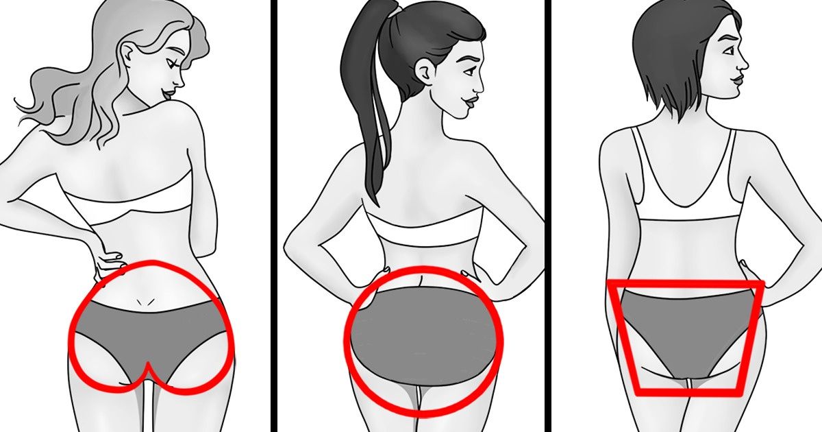 4 Tipos de glúteos femininos e exercícios eficazes para cada um deles