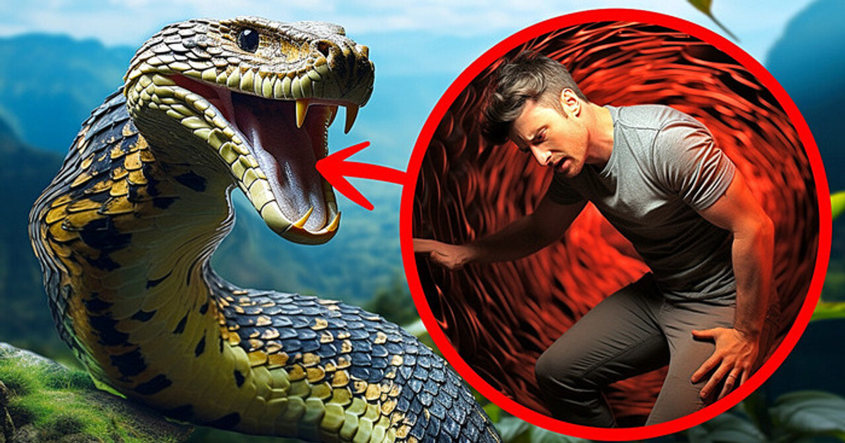 E se uma anaconda gigante te engolisse inteirinho?
