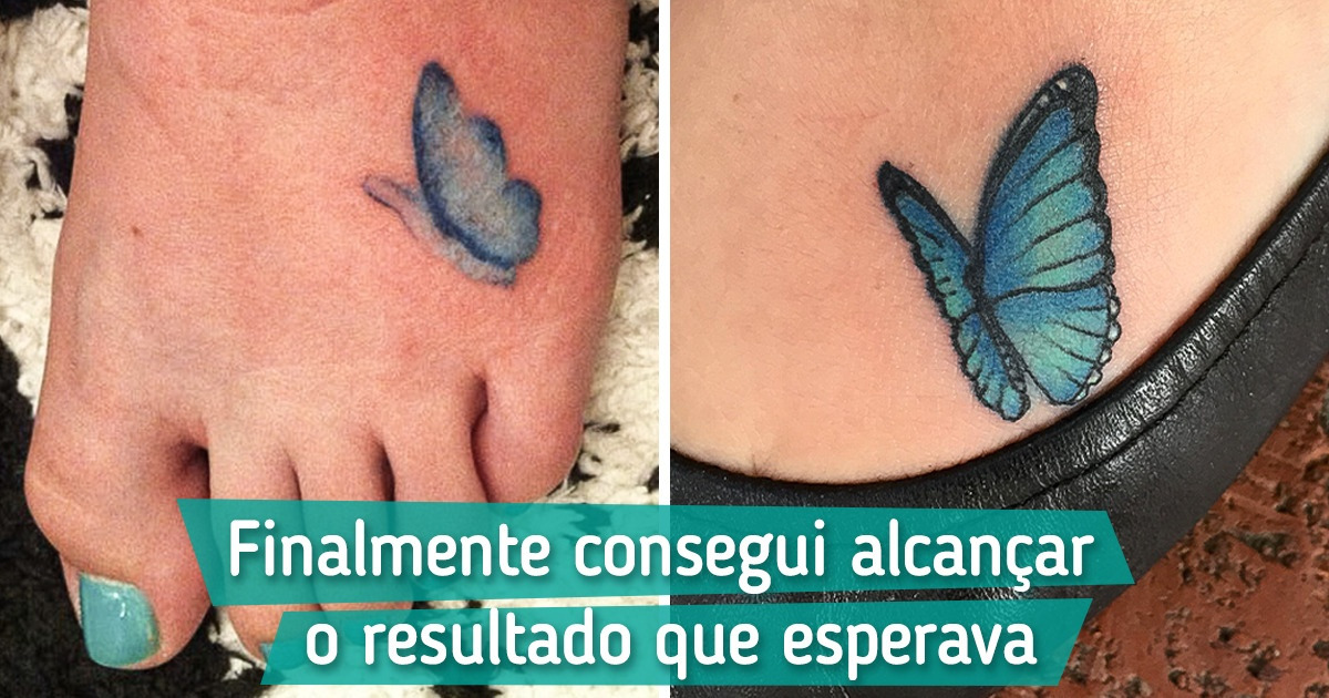 19 Tatuagens que receberam uma repaginada tão profissional que elas mudaram da água para o vinho