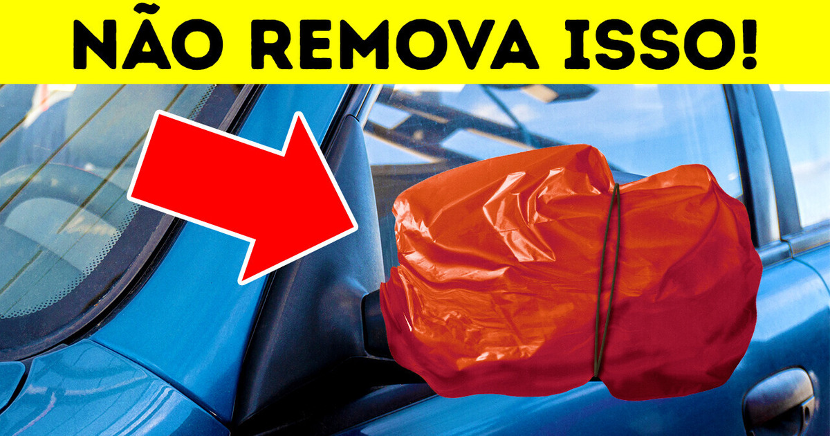 Se você vir uma sacola colorida em um carro, aqui está o que significa