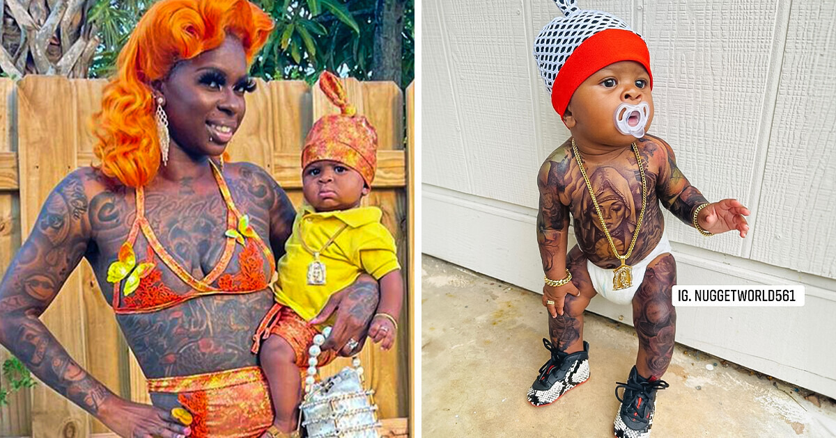 Após tatuar corpo do filho ainda bebê, mãe encara enxurrada de críticas na web Após tatuar corpo do filho ainda bebê, mãe encara enxurrada de críticas na web