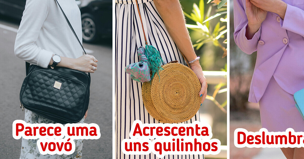 10 Modelos de bolsas que podem arruinar a sofisticação do seu look