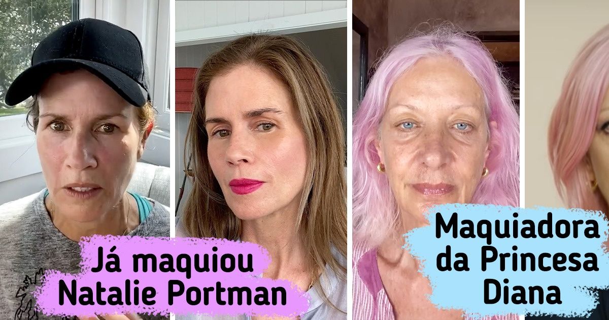 Como são 15+ maquiadoras famosas com e sem maquiagem Como são 15+ maquiadoras famosas com e sem maquiagem