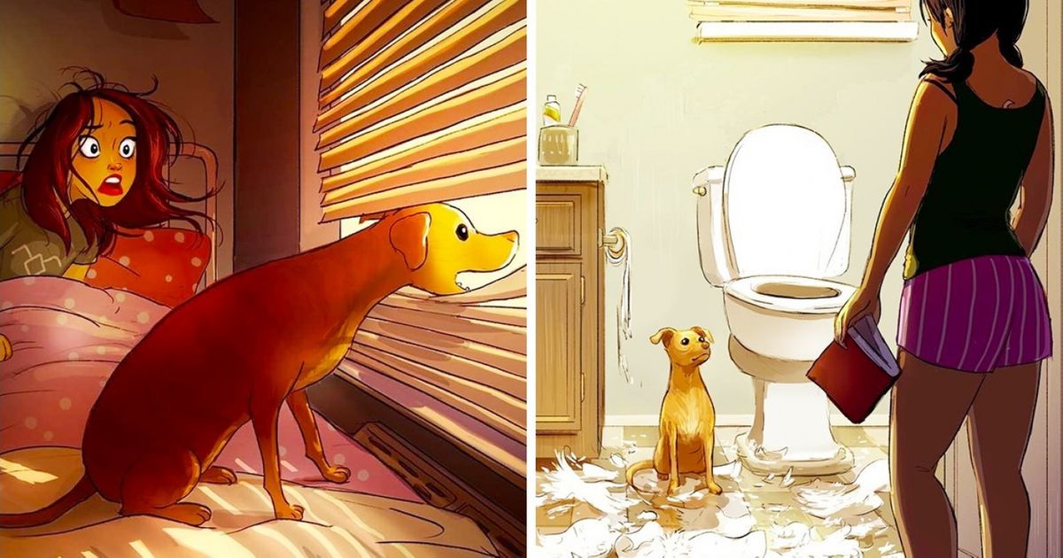 20 Ilustrações que mostram que quem tem um cachorro nunca está sozinho