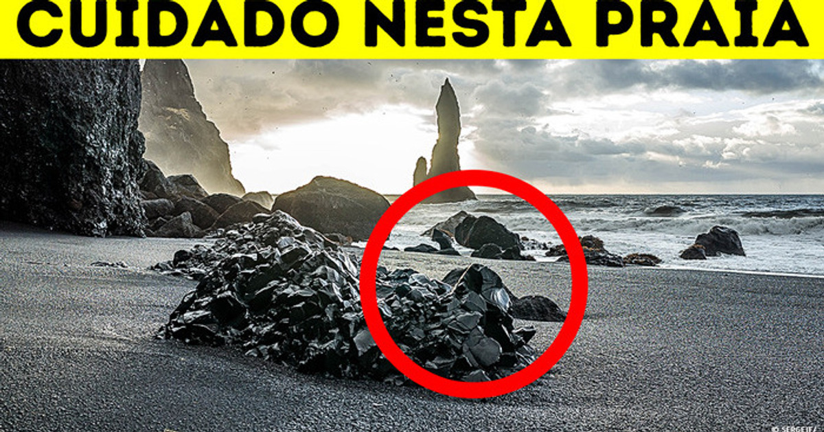 Por que esta praia de areia preta é tão perigosa? Por que esta praia de areia preta é tão perigosa?