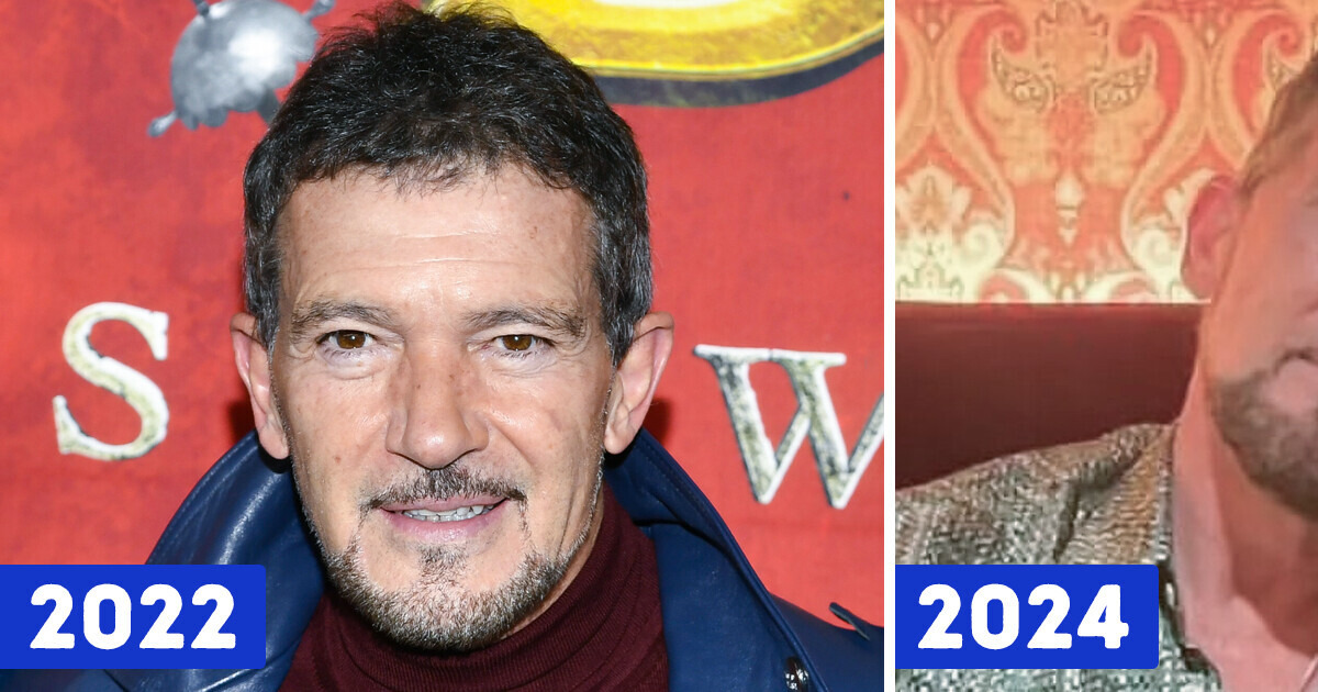 Antonio Banderas, 63 anos, causa alvoroço em nova foto com a enteada: “Nem parece ele”