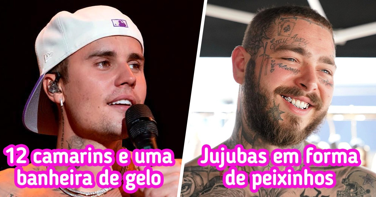 12 Astros do pop rock que deixaram a produção de cabelo em pé com seus pedidos de camarim 12 Astros do pop rock que deixaram a produção de cabelo em pé com seus pedidos de camarim