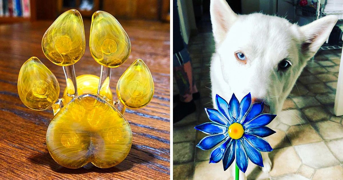Homem cria peças de vidro com as cinzas de pets para valorizar as melhores lembranças Homem cria peças de vidro com as cinzas de pets para valorizar as melhores lembranças