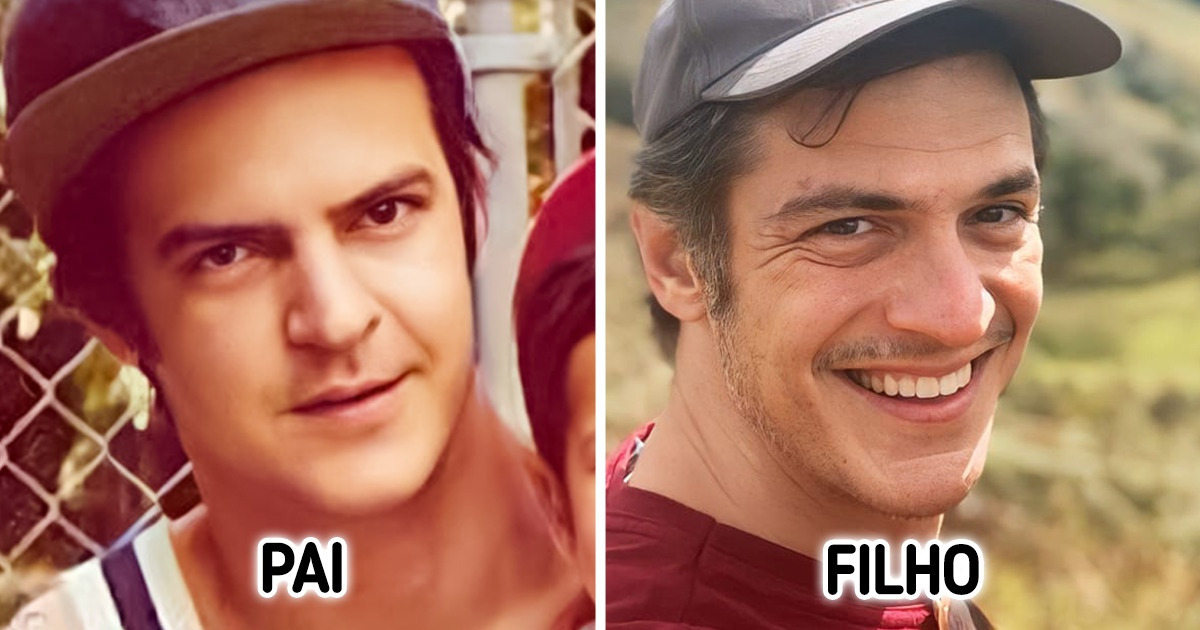12 Famosos brasileiros que são a cópia fiel dos seus pais e mães 12 Famosos brasileiros que são a cópia fiel dos seus pais e mães