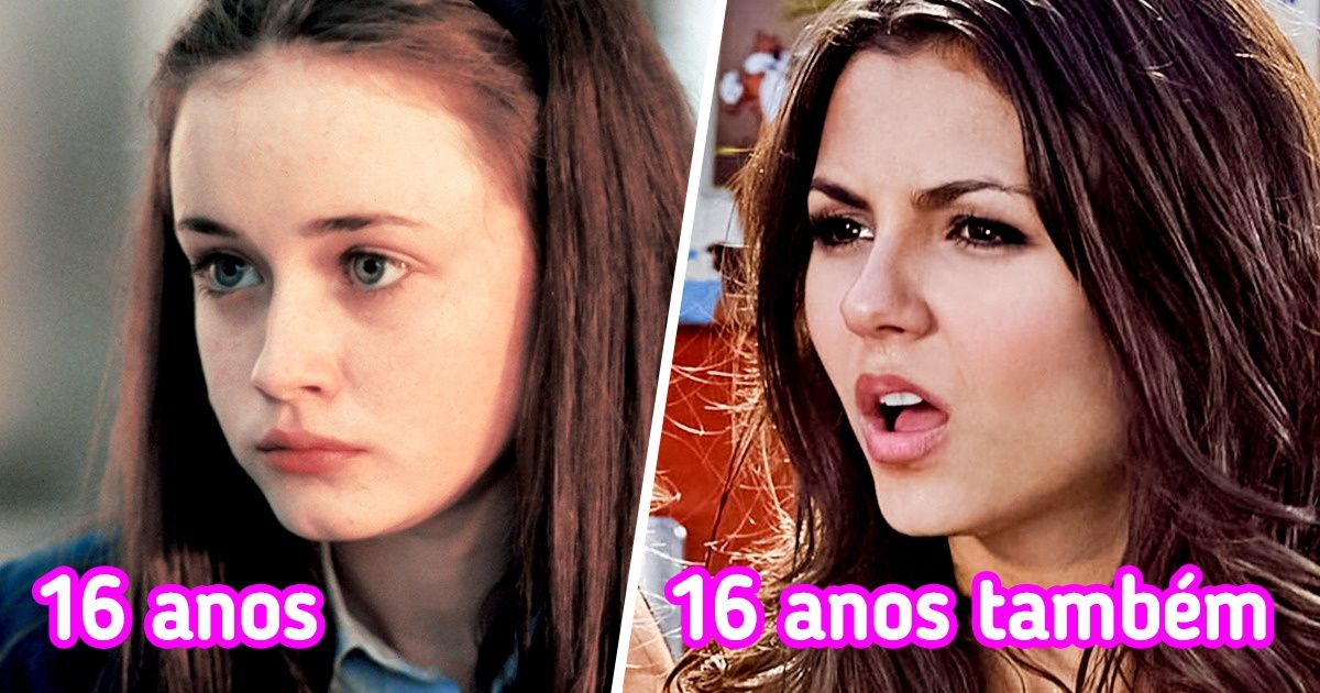 14 Pares de personagens que têm a mesma idade, mas que são muito diferentes fisicamente 14 Pares de personagens que têm a mesma idade, mas que são muito diferentes fisicamente