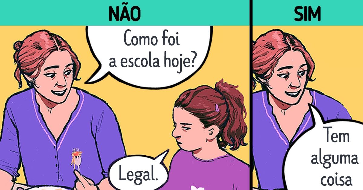 24 Métodos para iniciar uma conversa que farão o seu filho se abrir mais para você